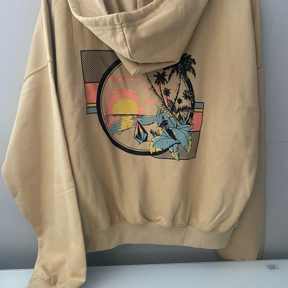 Volcom Tan Zip-Up Hoodie - Picture 3 of 6